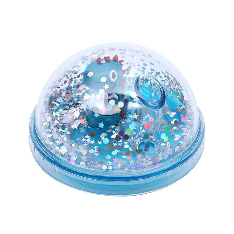 Прозрачный линейный мультипликационный пластиковый тумблер