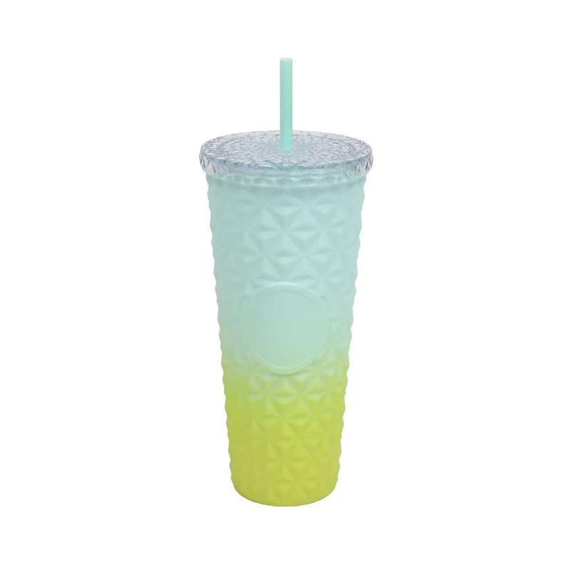 Градиент алмаза мозаичный стеклянный пластиковый тумблер