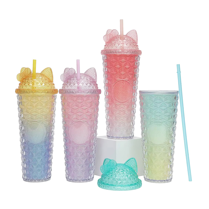 Многоразовый экологически чистый пластиковый тумблер