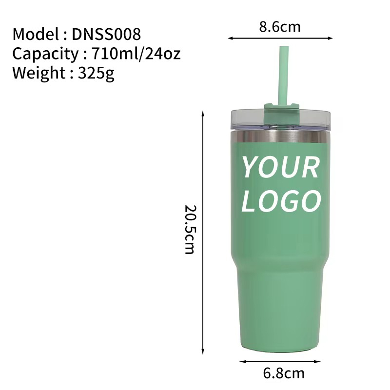 Авто кружка с пищевым классом с соломой