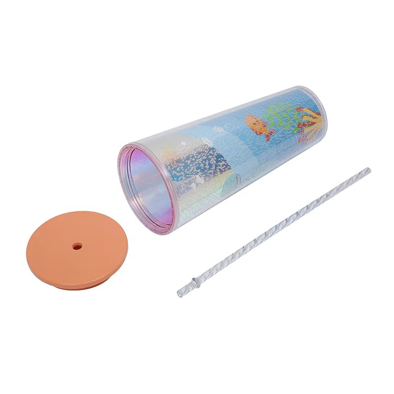 Цвет прямой стеклянной крышки пластиковый тумблер