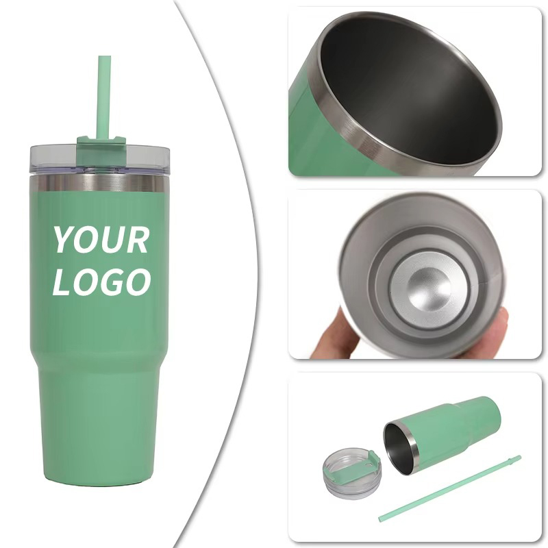 Авто кружка с пищевым классом с соломой