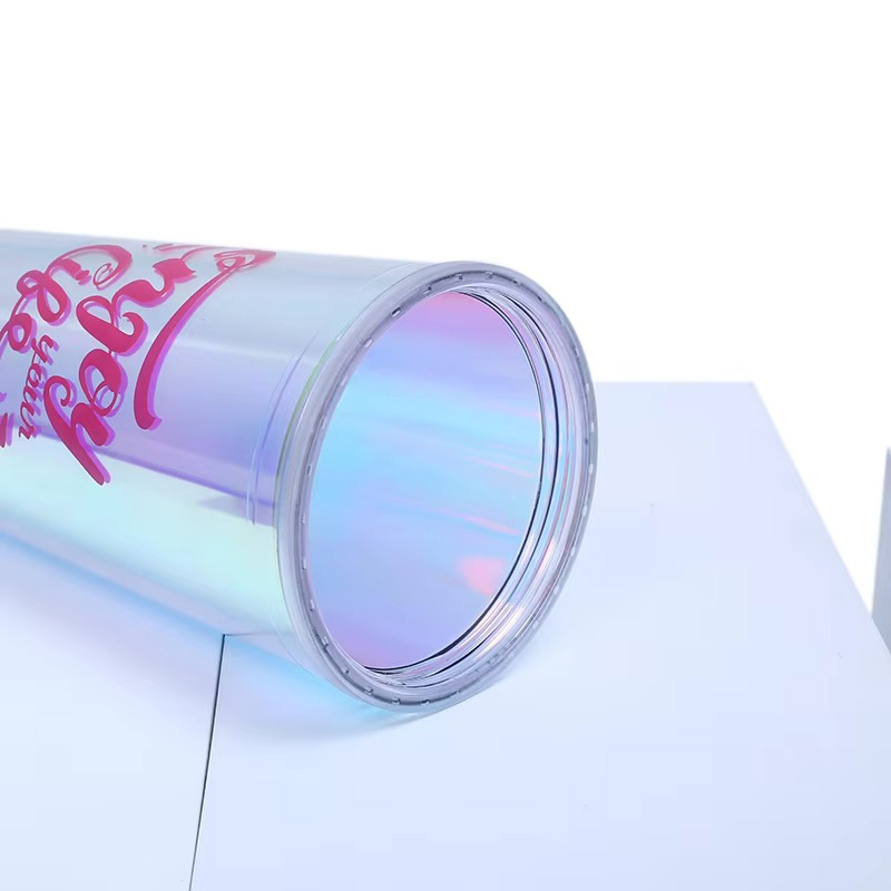 Творческий соломенный купол прозрачный пластиковый тумблер