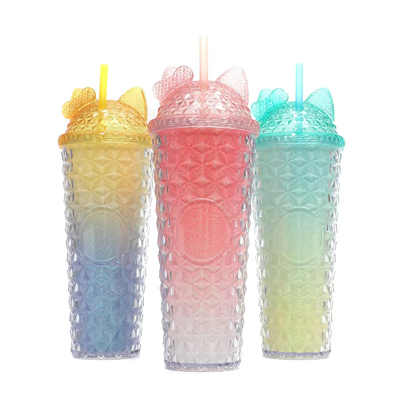 Многоразовый экологически чистый пластиковый тумблер