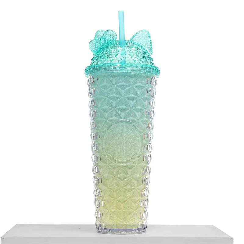 Многоразовый экологически чистый пластиковый тумблер