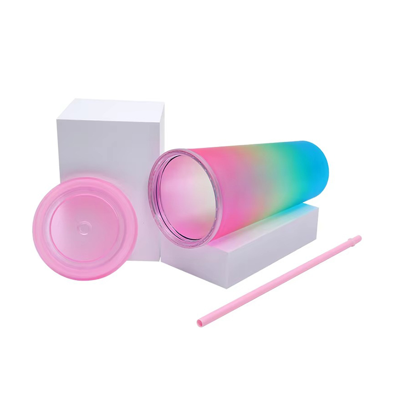 24 унции мульти-градиентный пластиковый тумблер