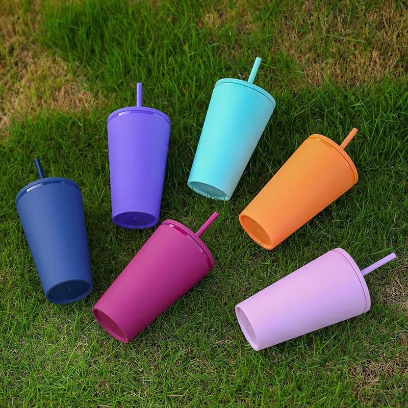 Mraving Color Matte Plastic Tumbler
